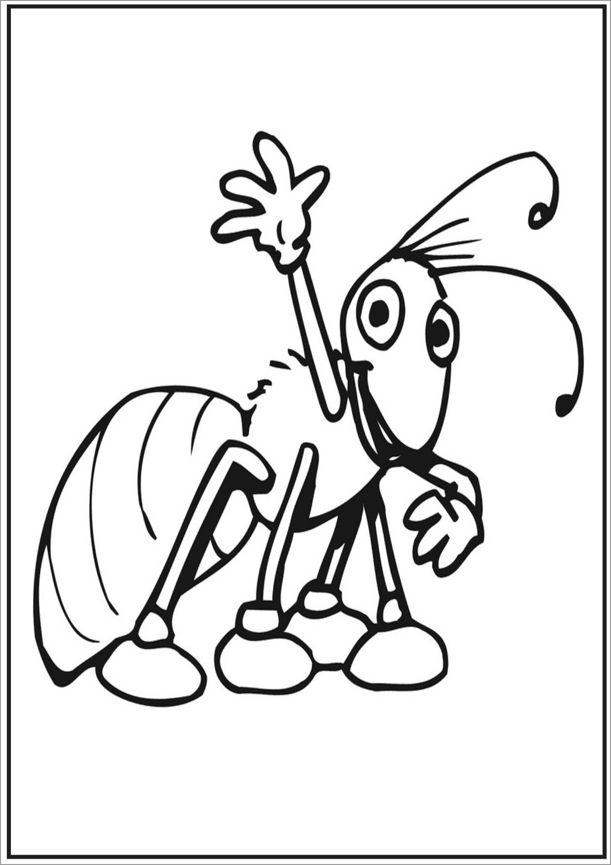 Marching Ant Coloring Page