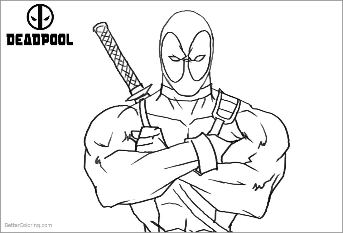Marvel Deadpool Coloring Pages