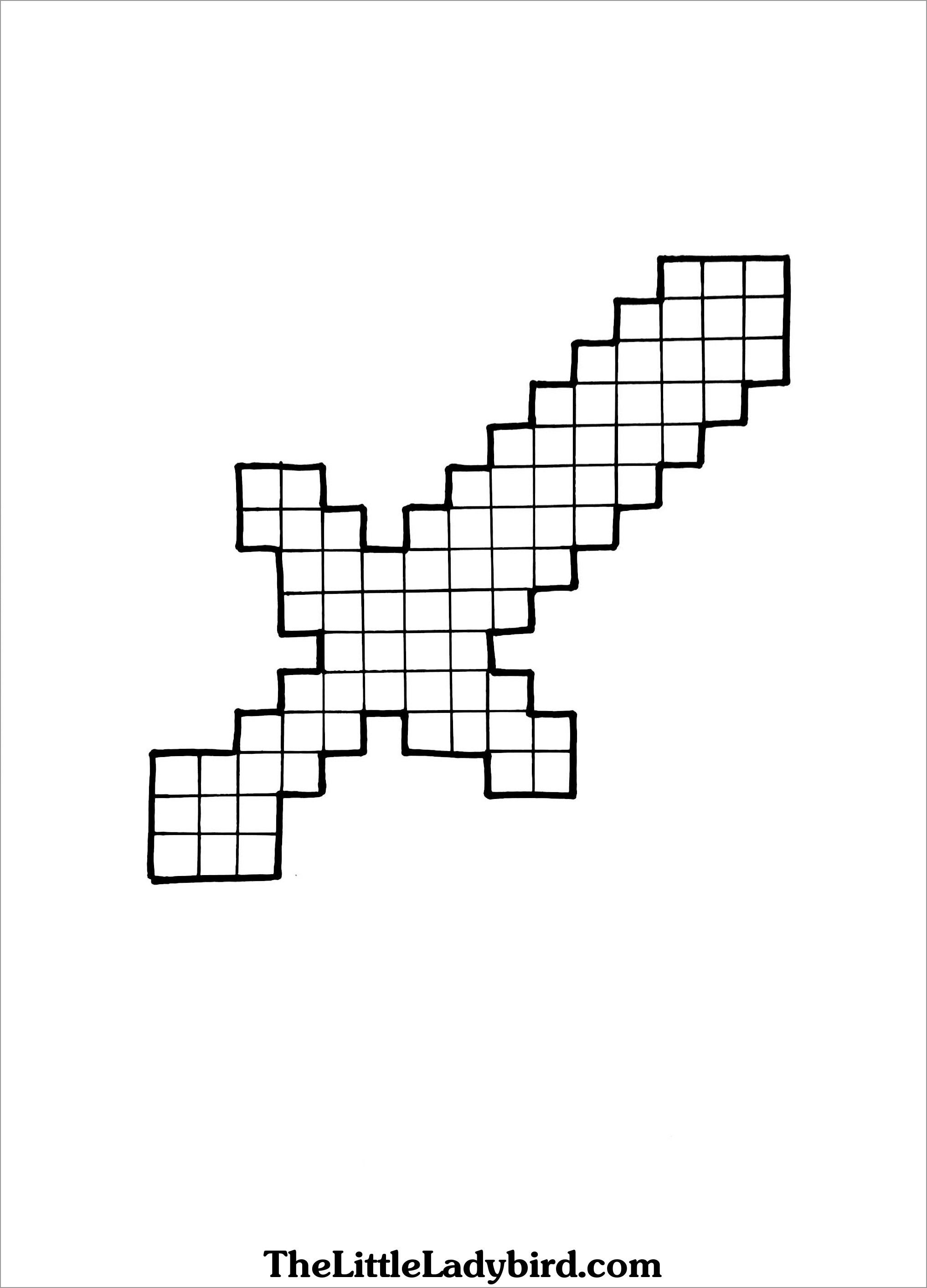Minecraft Coloring Pages Sword Coloringbay