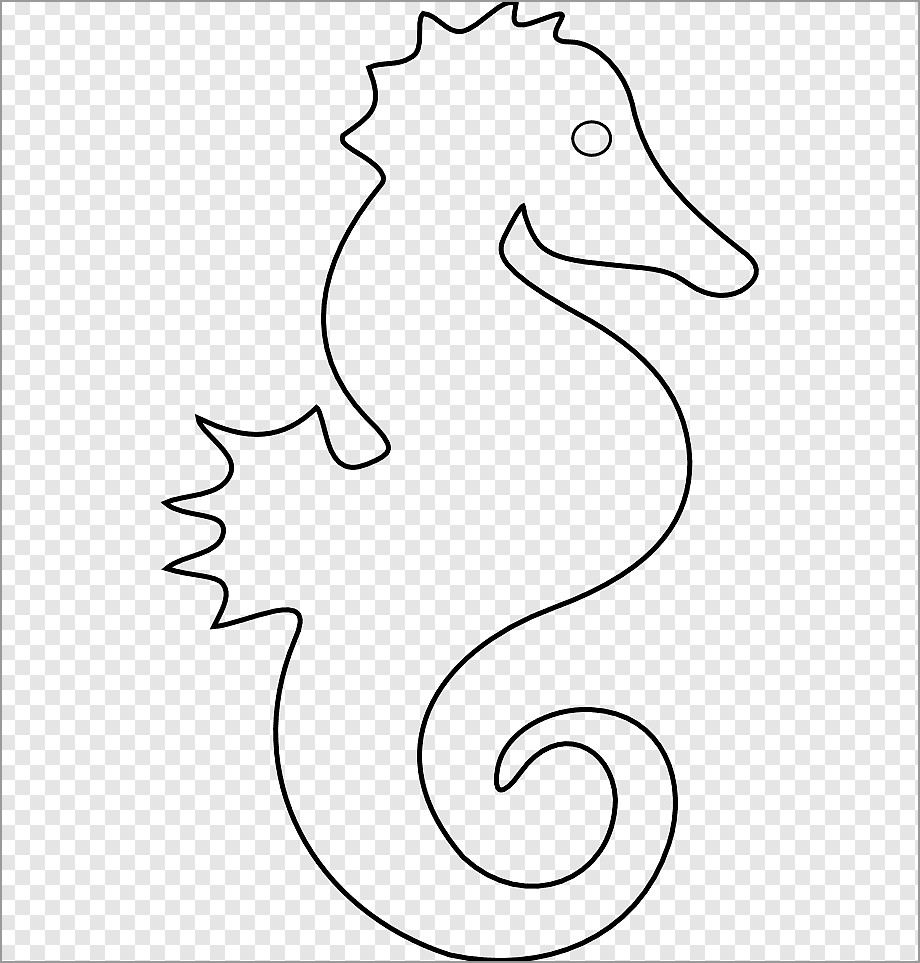 Mister Seahorse Coloring Page