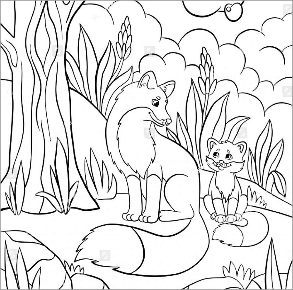 Moms and Baby African Wild Animals Coloring Pages   ColoringBay