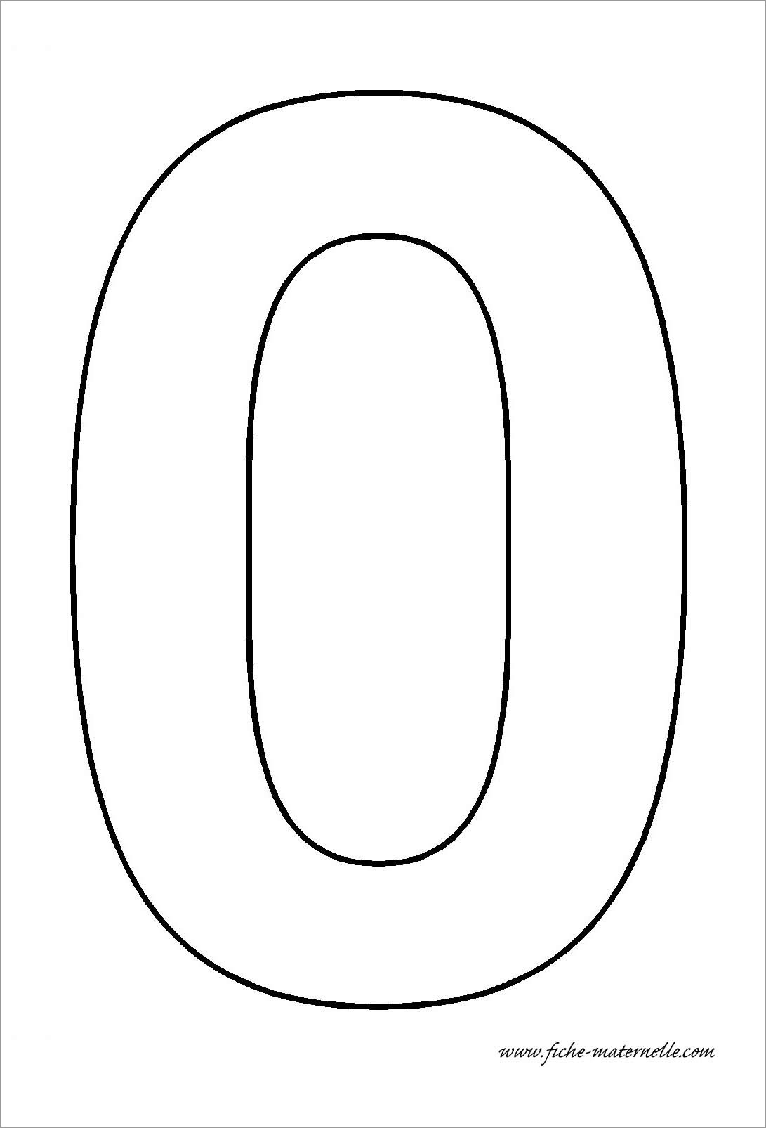 Number Zero Coloring Pages