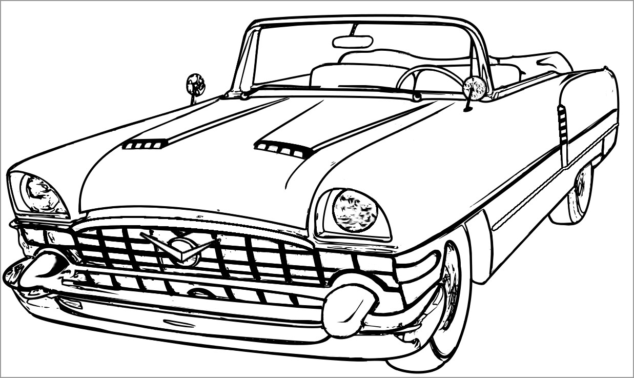 Old Car Coloring Pages