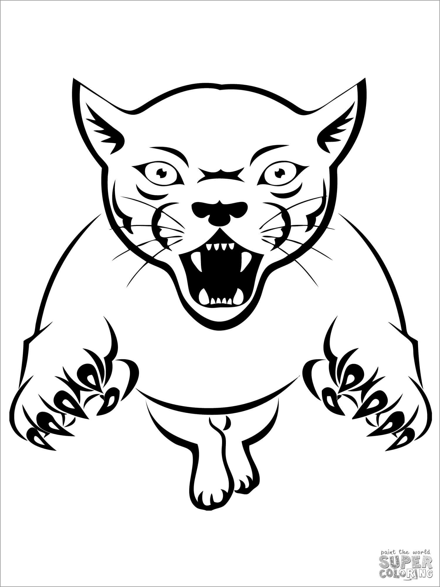 Panther Coloring Page to Print