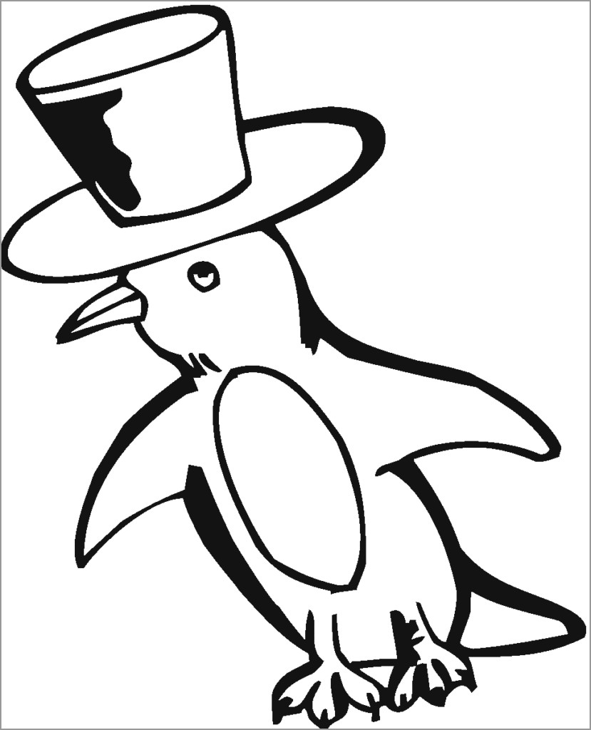 Penguin Coloring Pages for Preschoolers