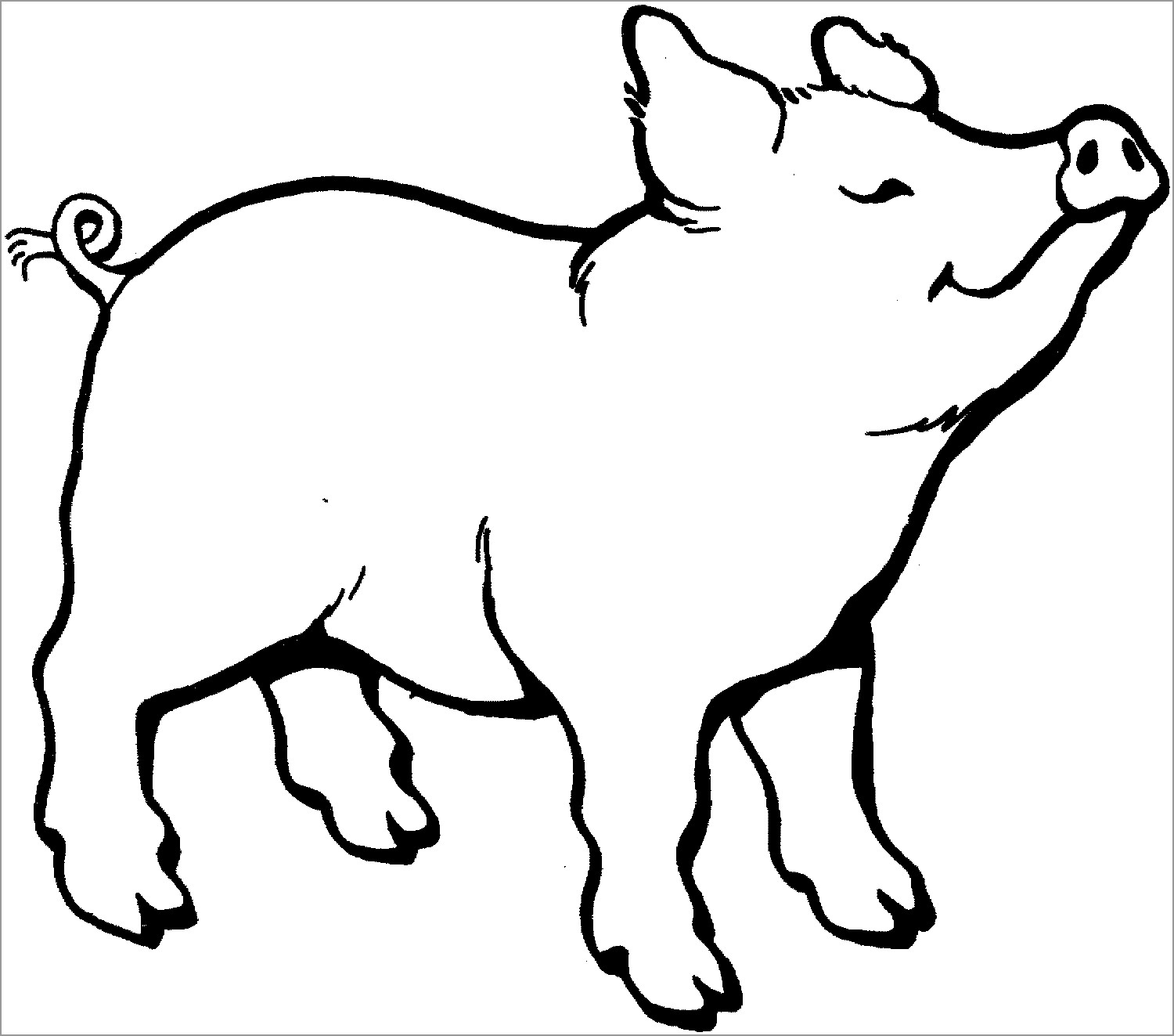Pork Smells something Coloring Page