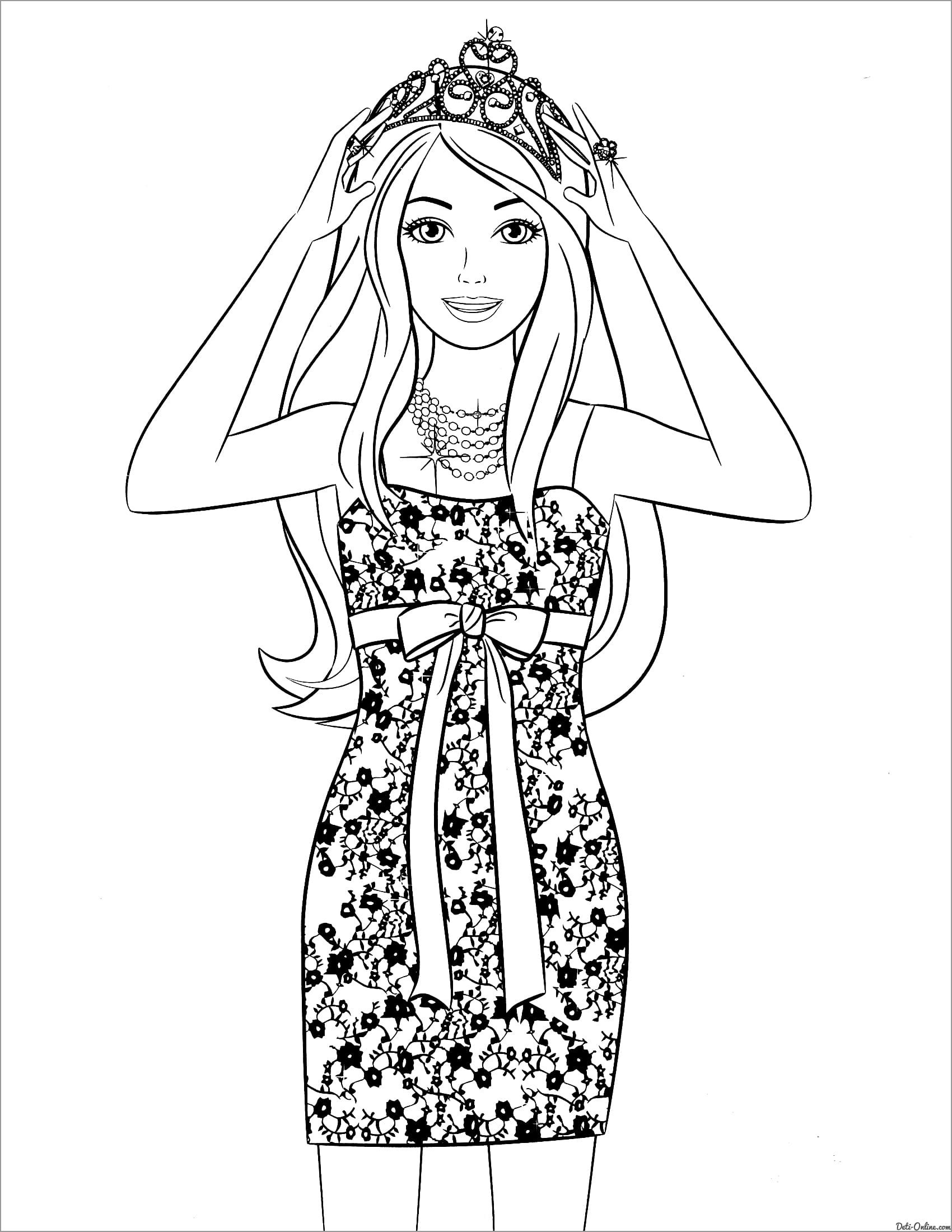 Barbie Coloring Pages ColoringBay