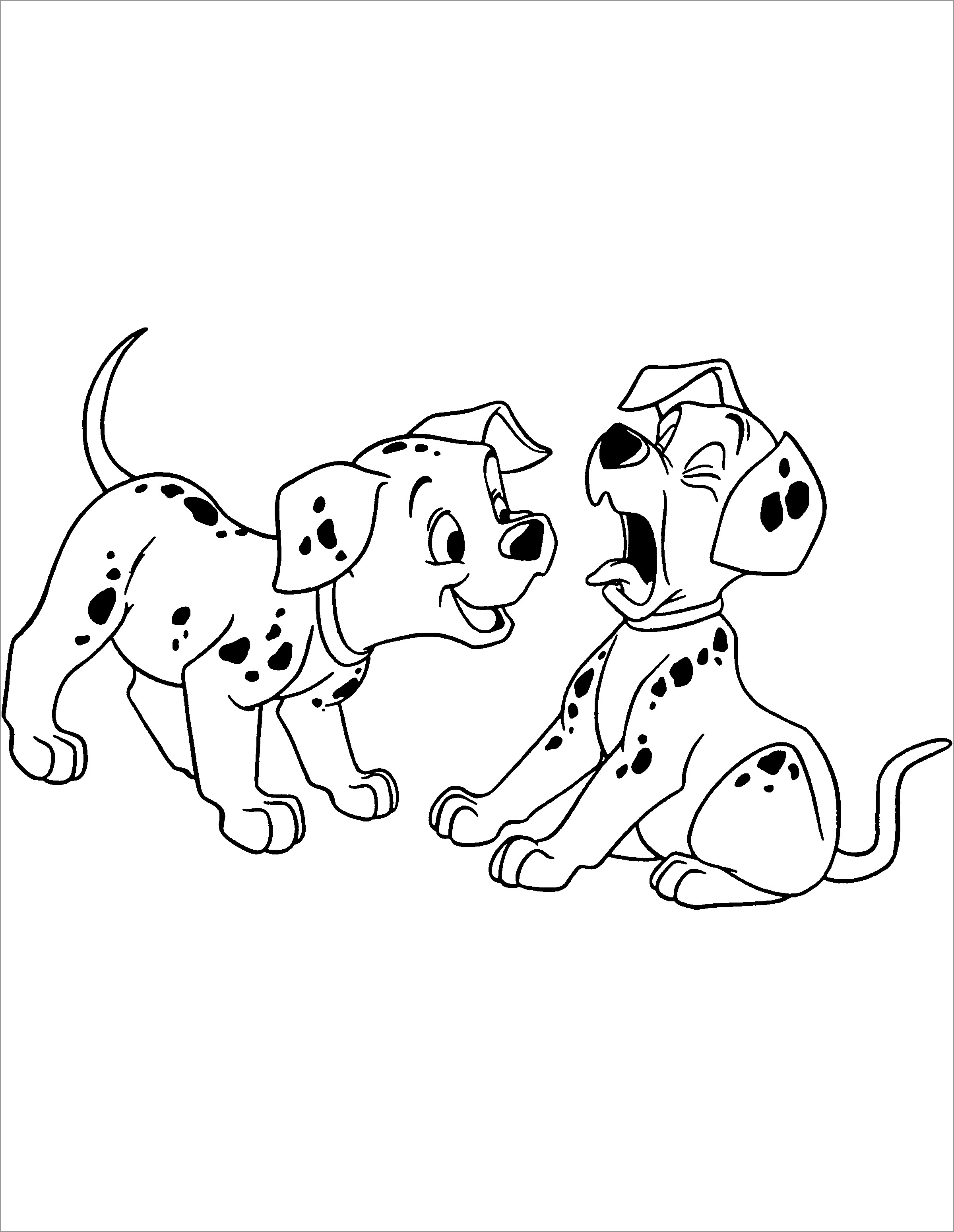 Printable 101 Dalmatians Coloring Pages Free