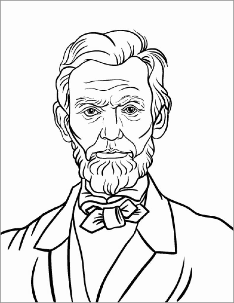 Printable Abraham Lincoln Coloring Page   ColoringBay