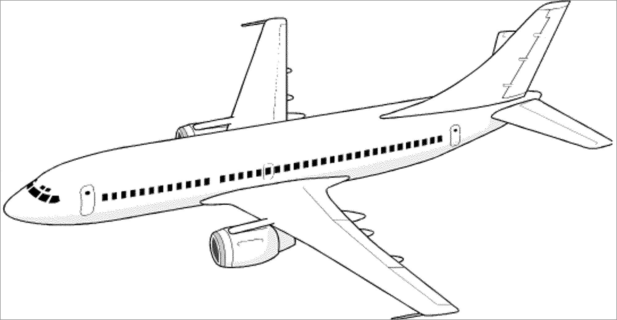 a is for airplane coloring page