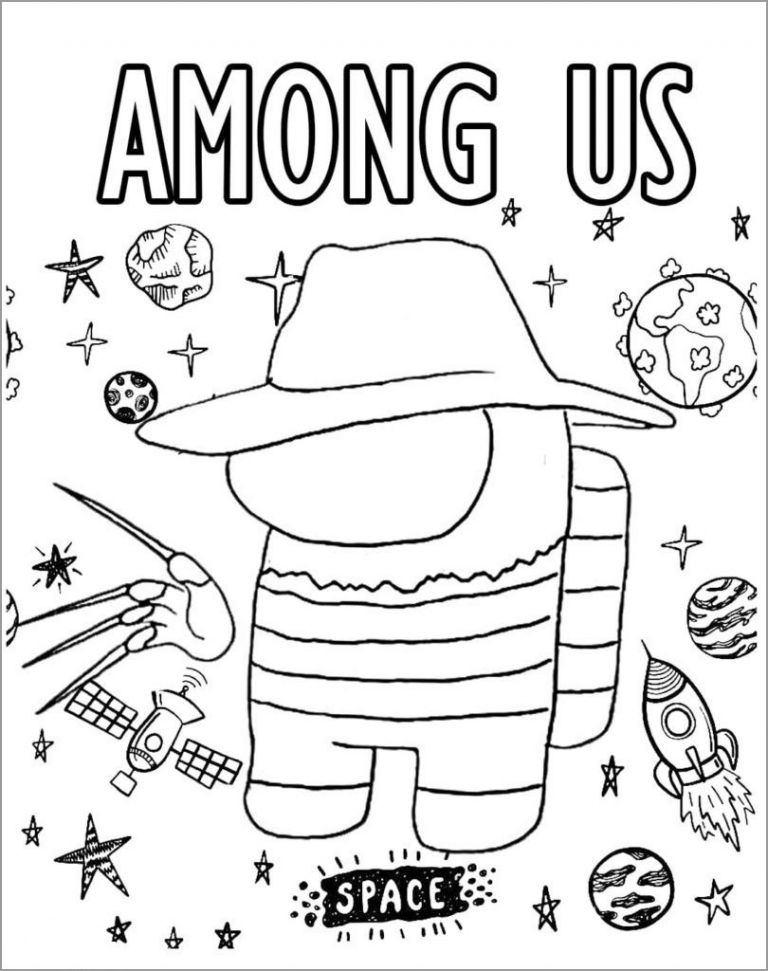 Among Us Christmas Coloring Pages - ColoringBay