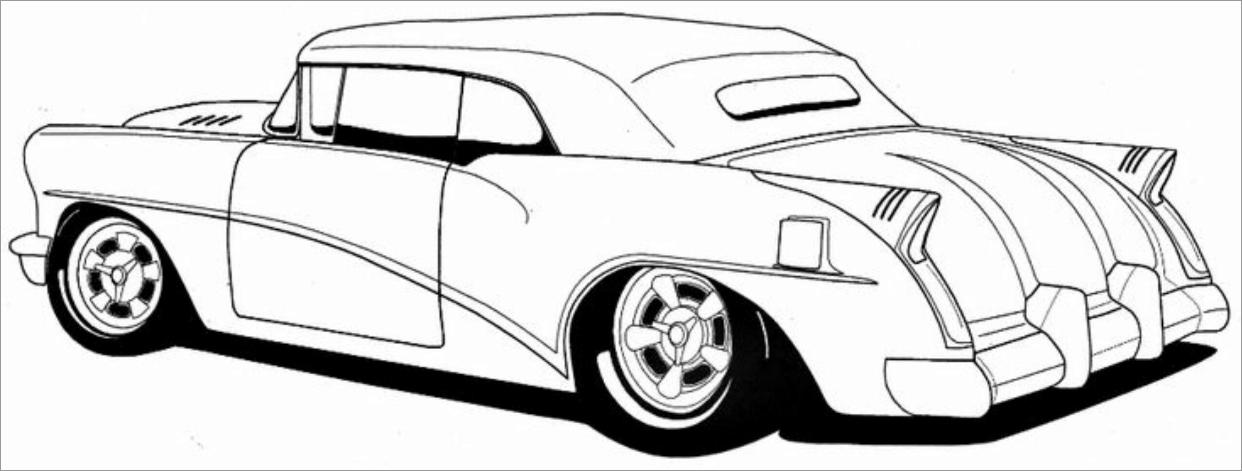 Classic Muscle Car Coloring Pages - boringpop.com