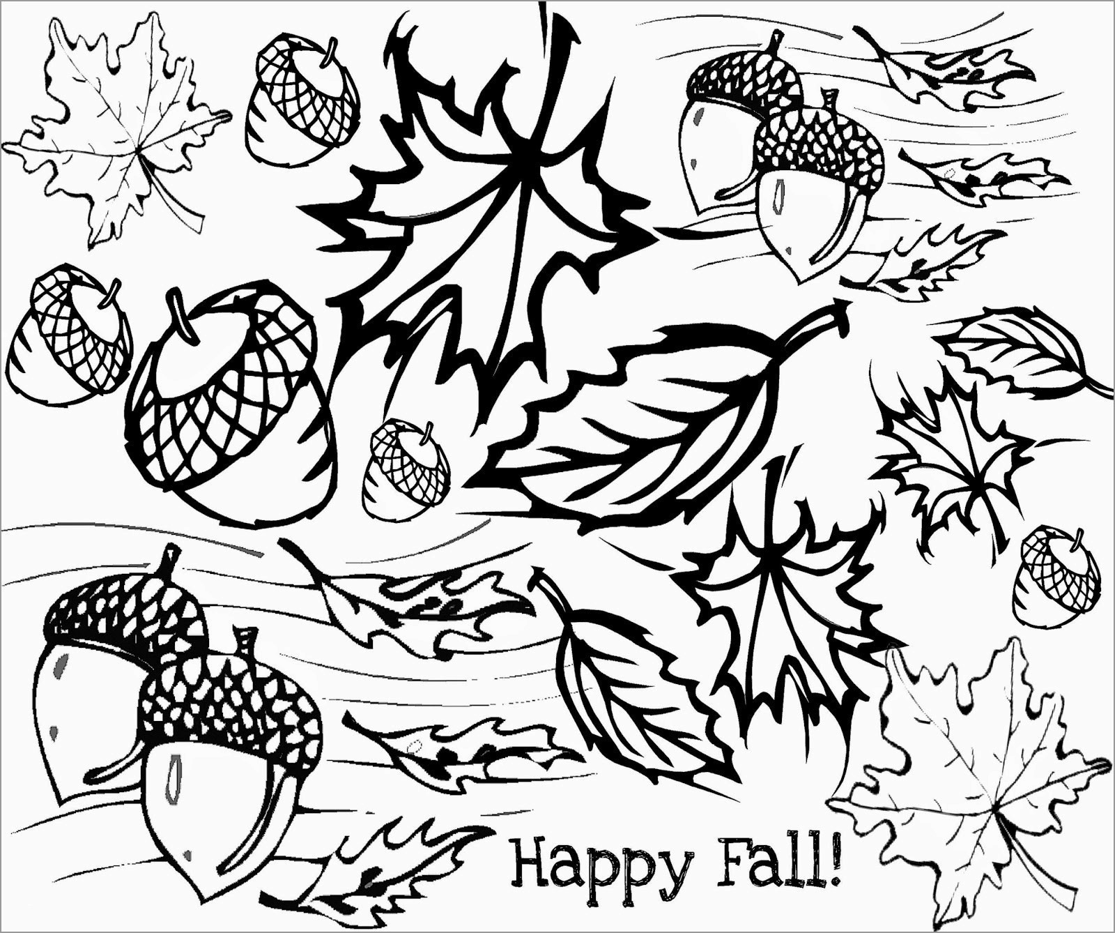 Printable Autumn Coloring Pages ColoringBay