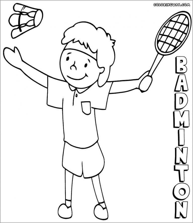 Download Badminton Coloring Pages - ColoringBay