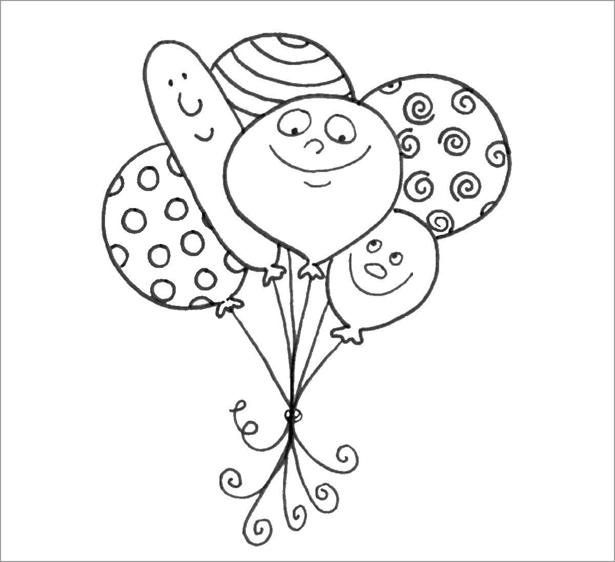 Varvara Emi - Coloring Pages for Kids: Balloon Coloring Pages