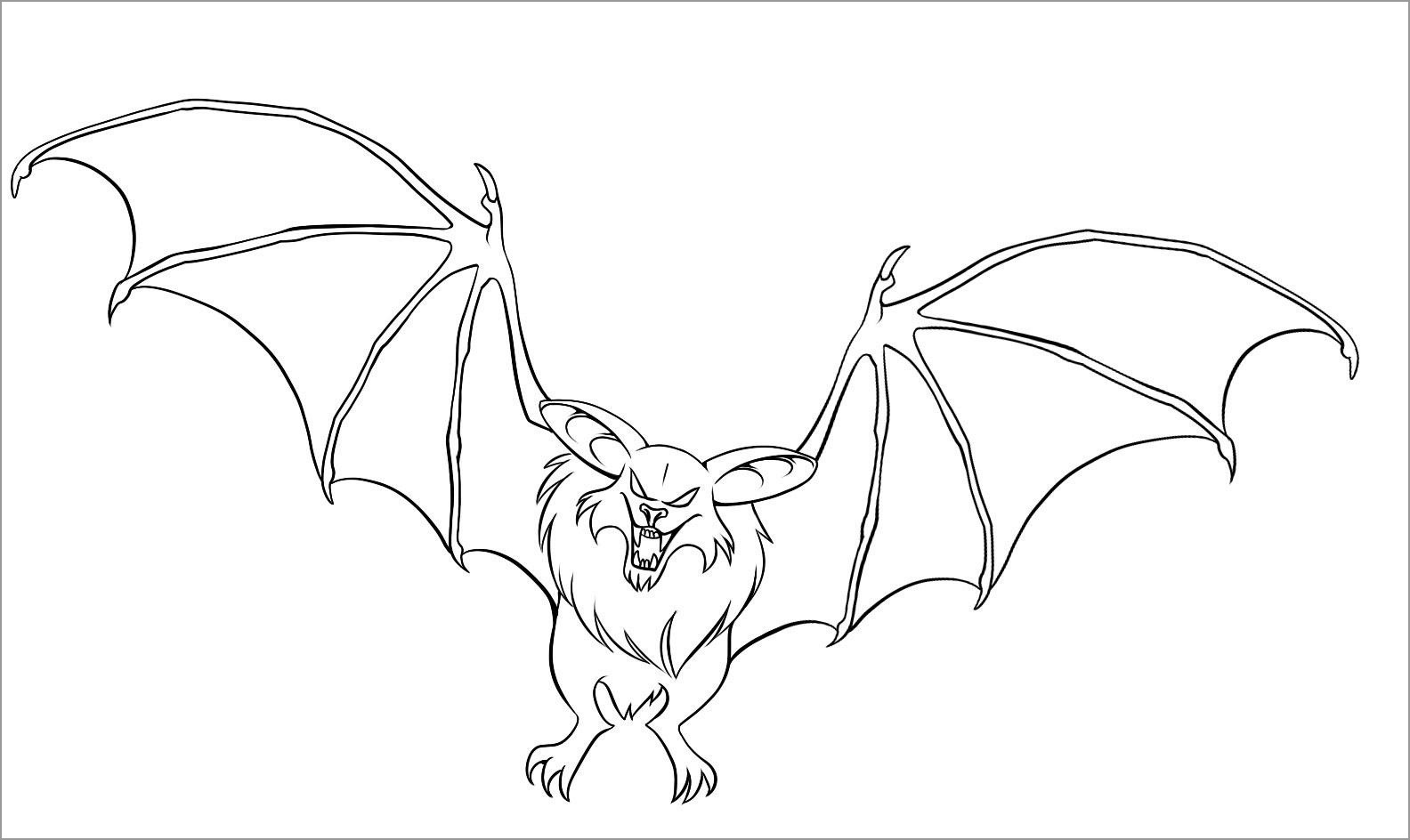 Printable Bat Coloring Pages for Kids