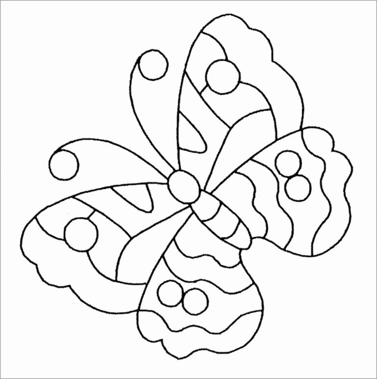 Dog and Butterfly Coloring Page - ColoringBay