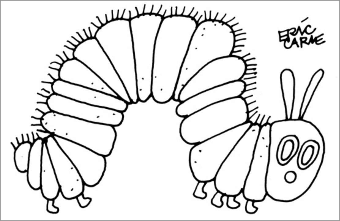 Printable Caterpillar Coloring Page