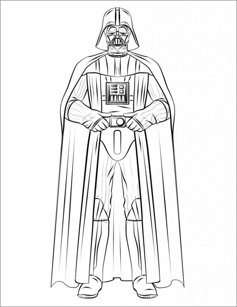 Printable Darth Vader Coloring Page