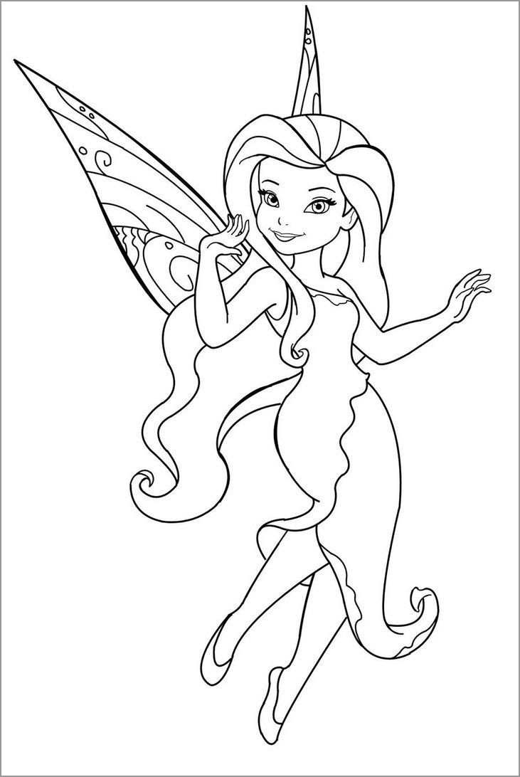 Printable Fairy Coloring Page