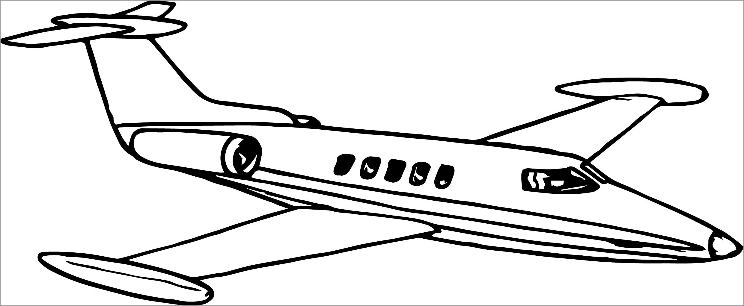 Airplane Coloring Pages ColoringBay