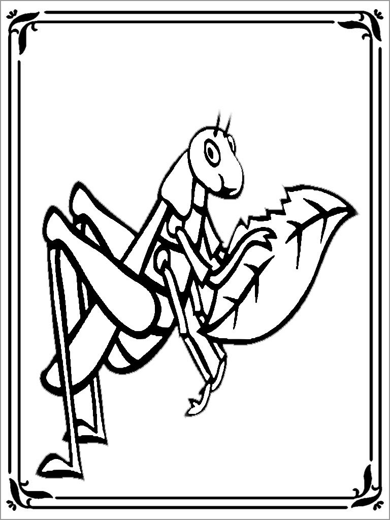 Printable Locust Coloring Page