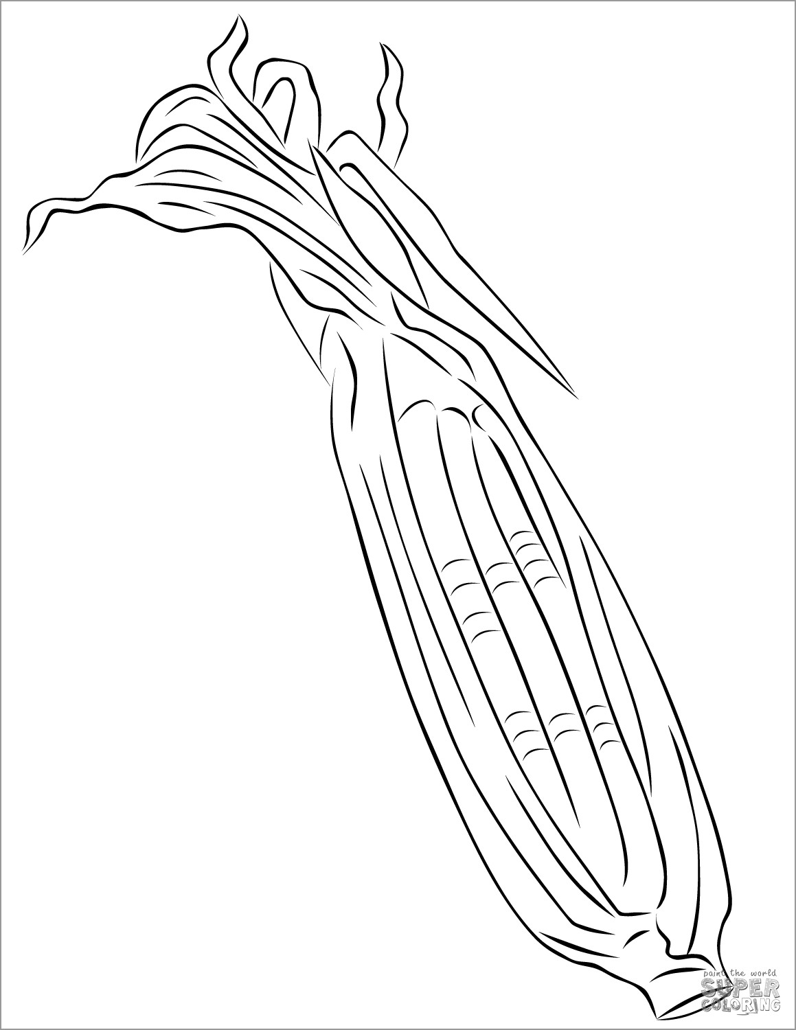 Printable Maize Coloring Page