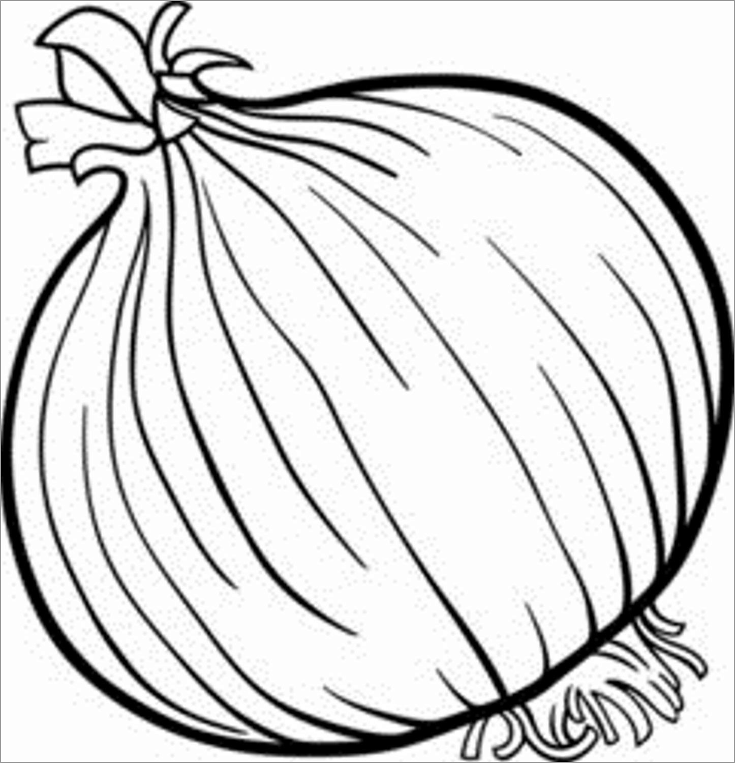 Printable Onions Coloring Pages for Kids