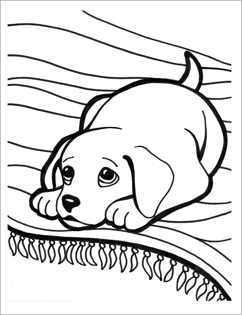 Printable Puppy Coloring Page