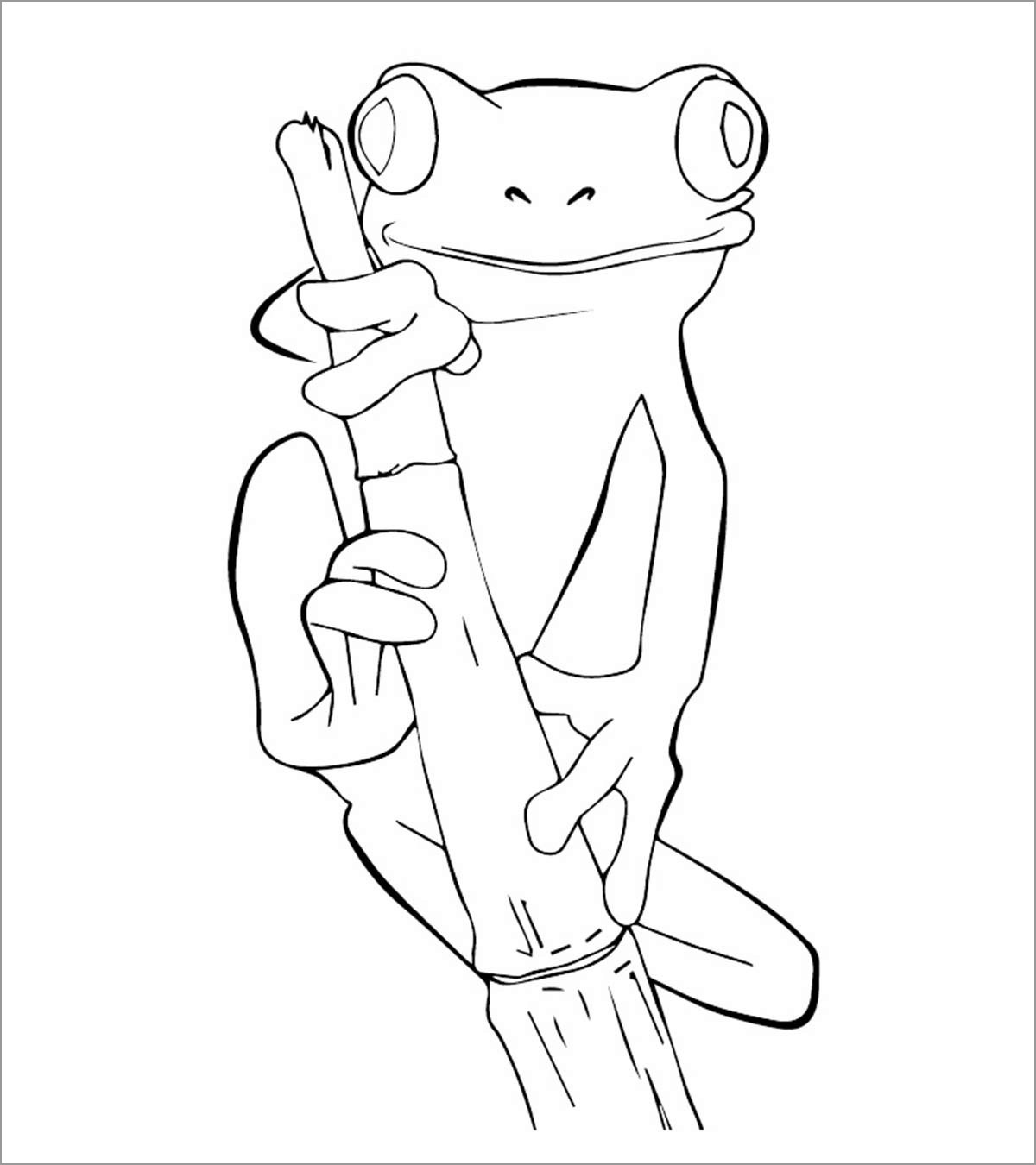Printable toad Coloring Page