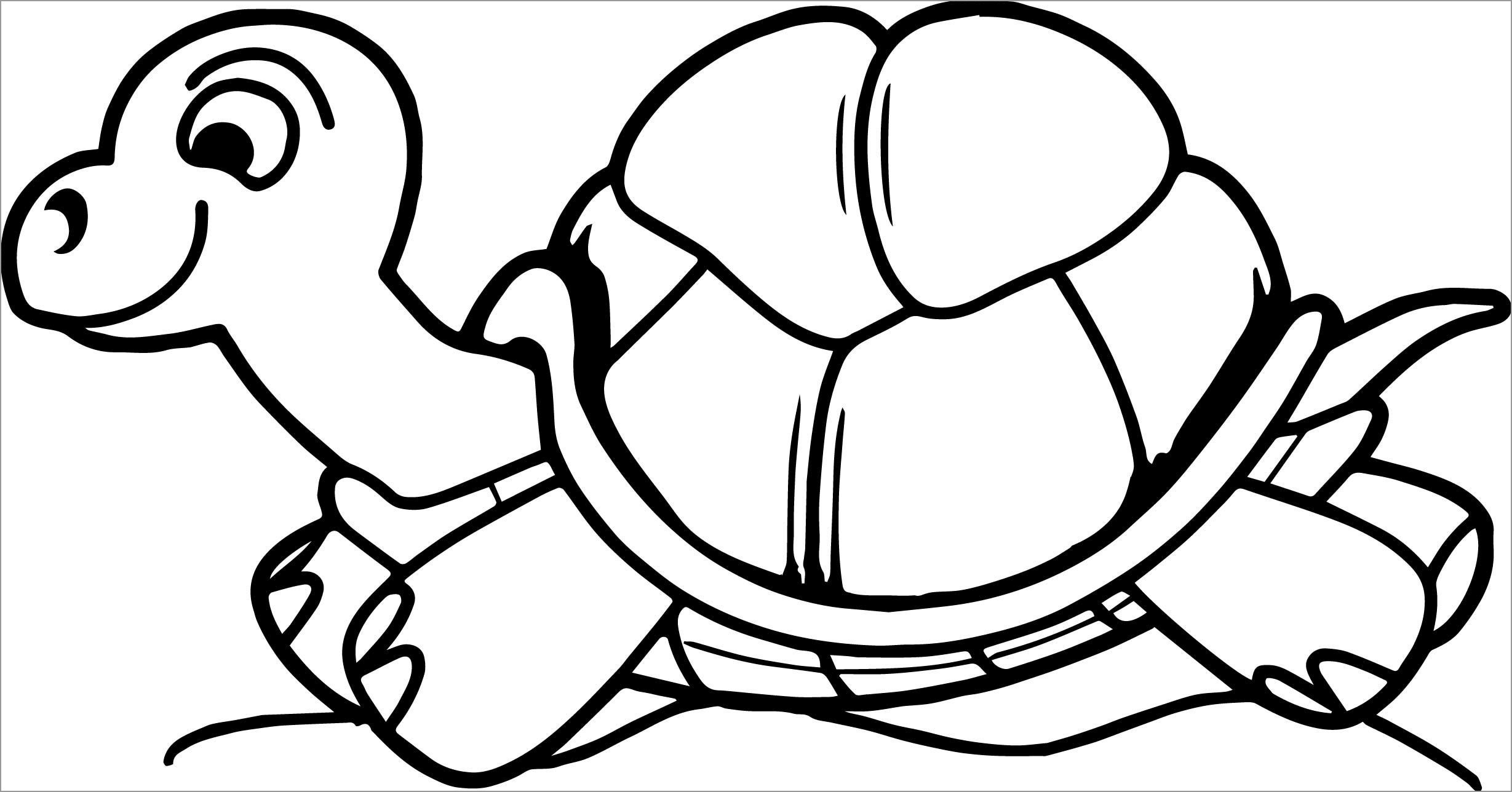 Printable tortoise Coloring Page for Kids