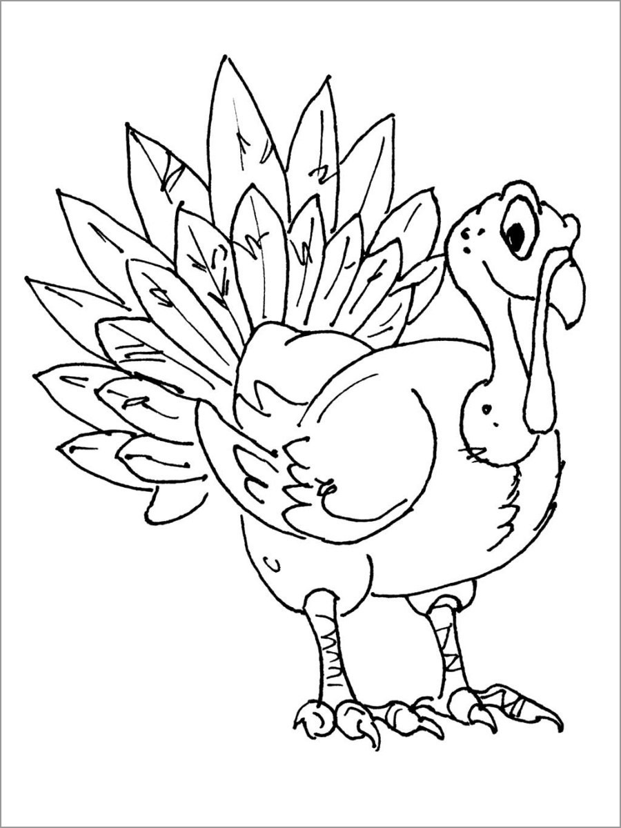 printable-turkey-coloring-pages-coloringbay