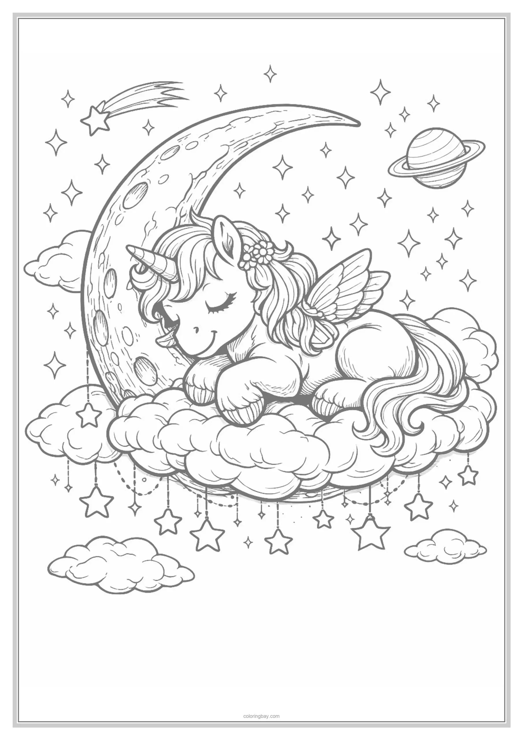 printable unicorn coloring page for adults printable unicorn coloring page for adults