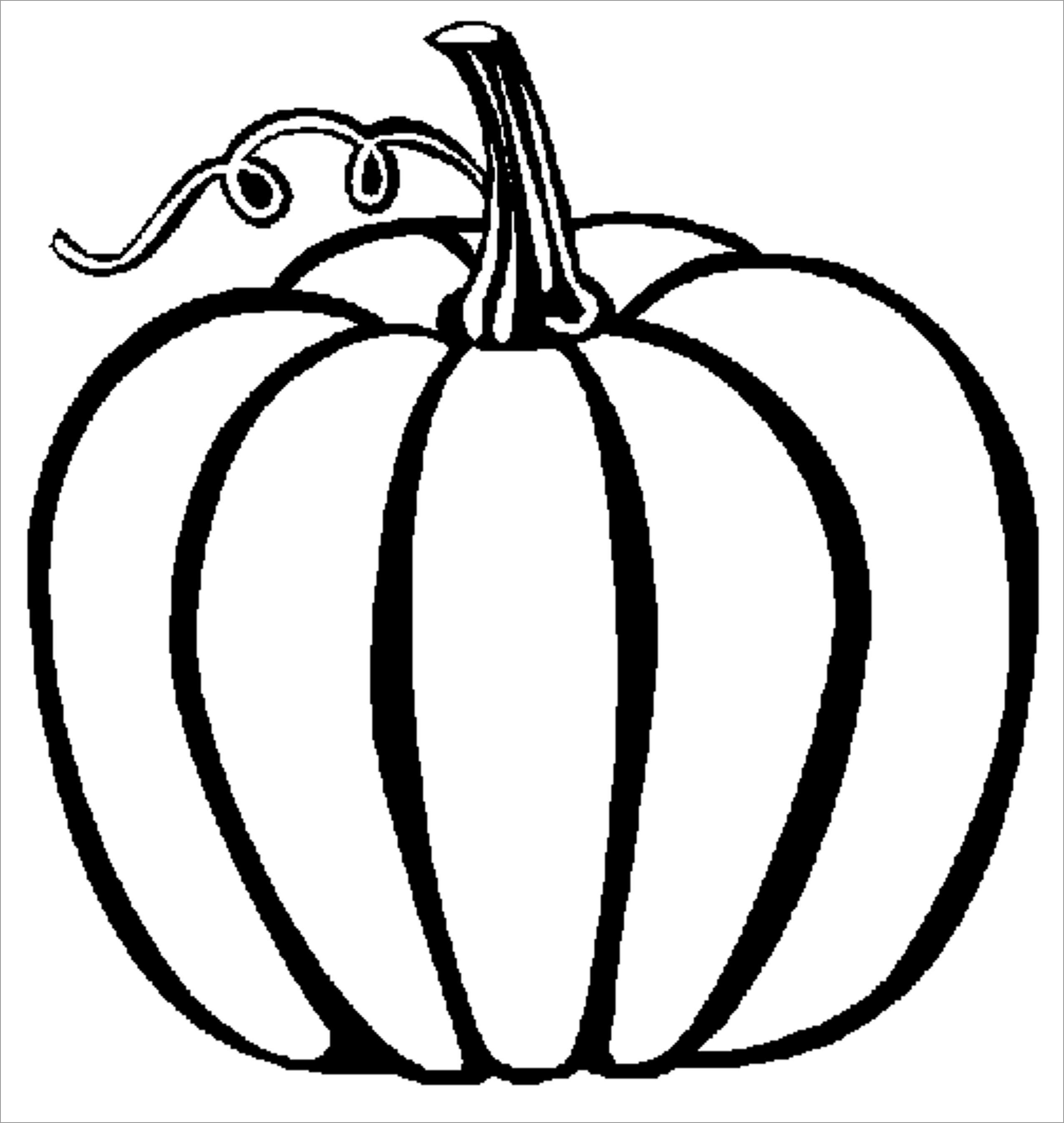 Pumpkin Coloring Page for Kids