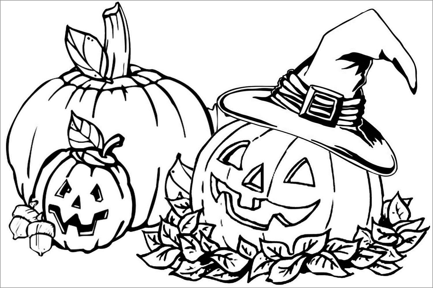 Pumpkin Coloring Pages for Kids