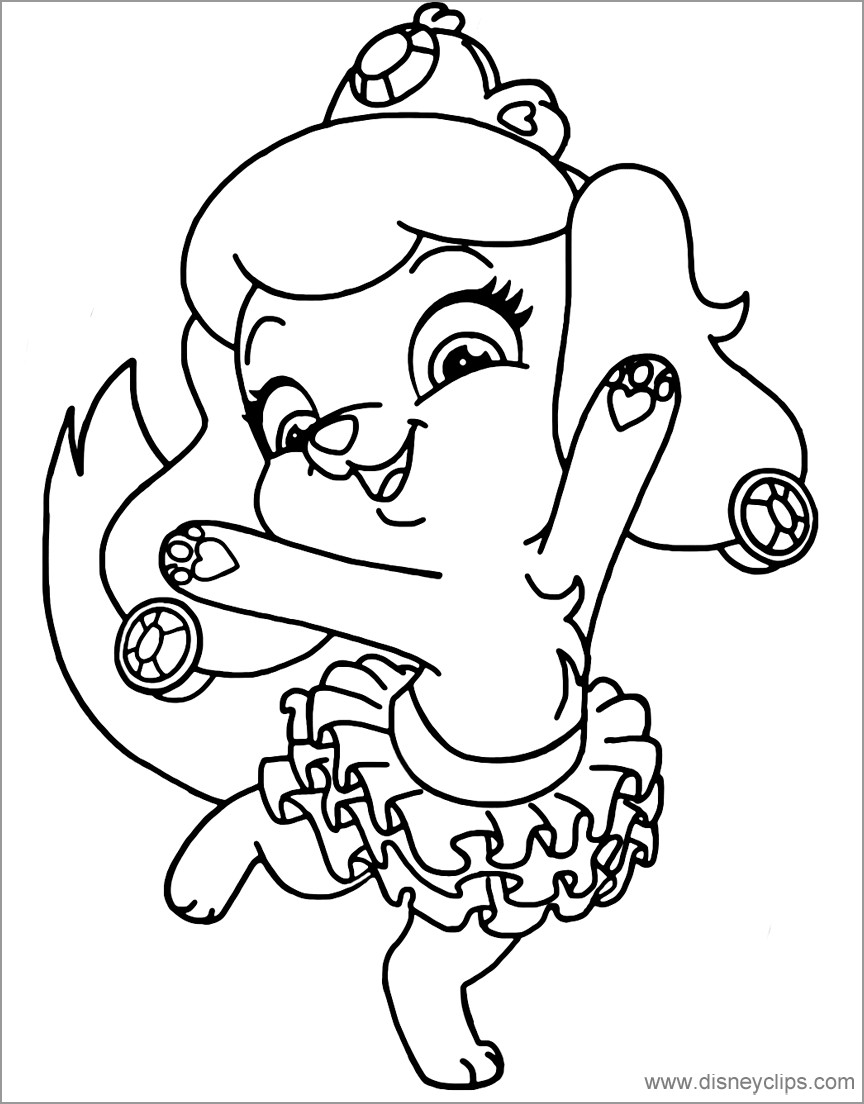Puppy Dance Coloring Page for Kids