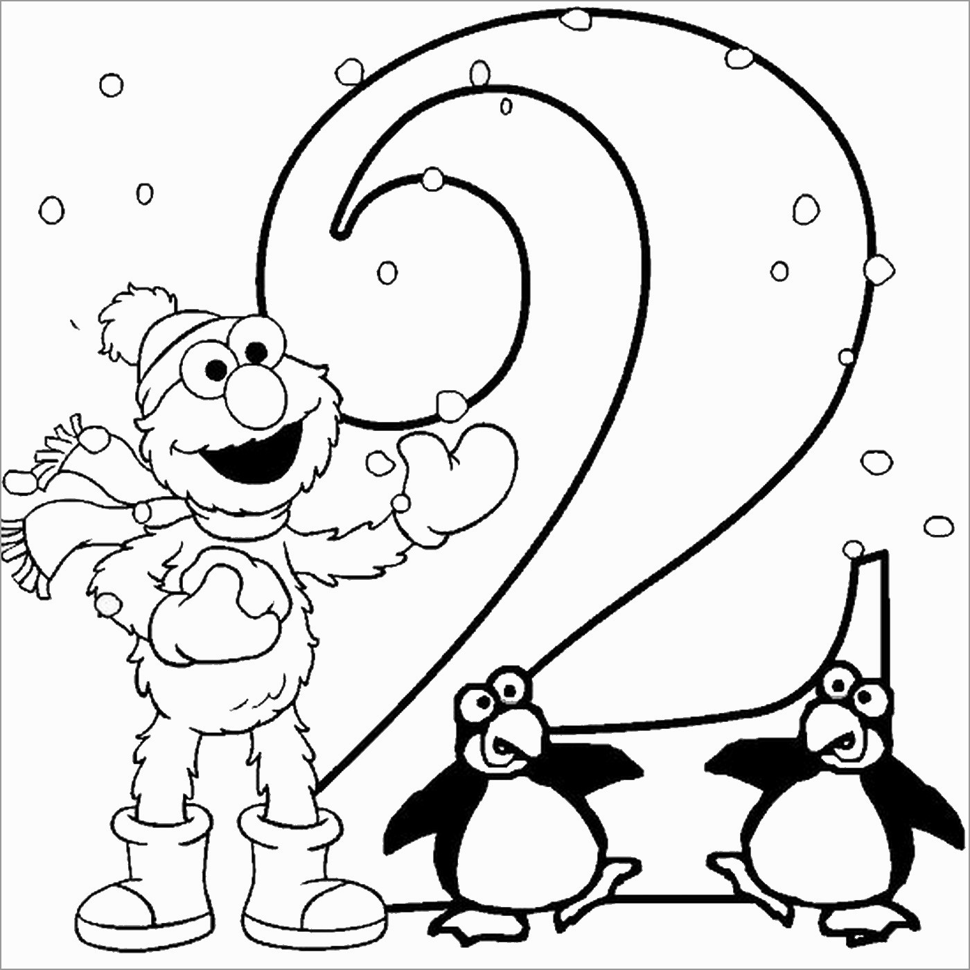 Number 2 Coloring Pages ColoringBay