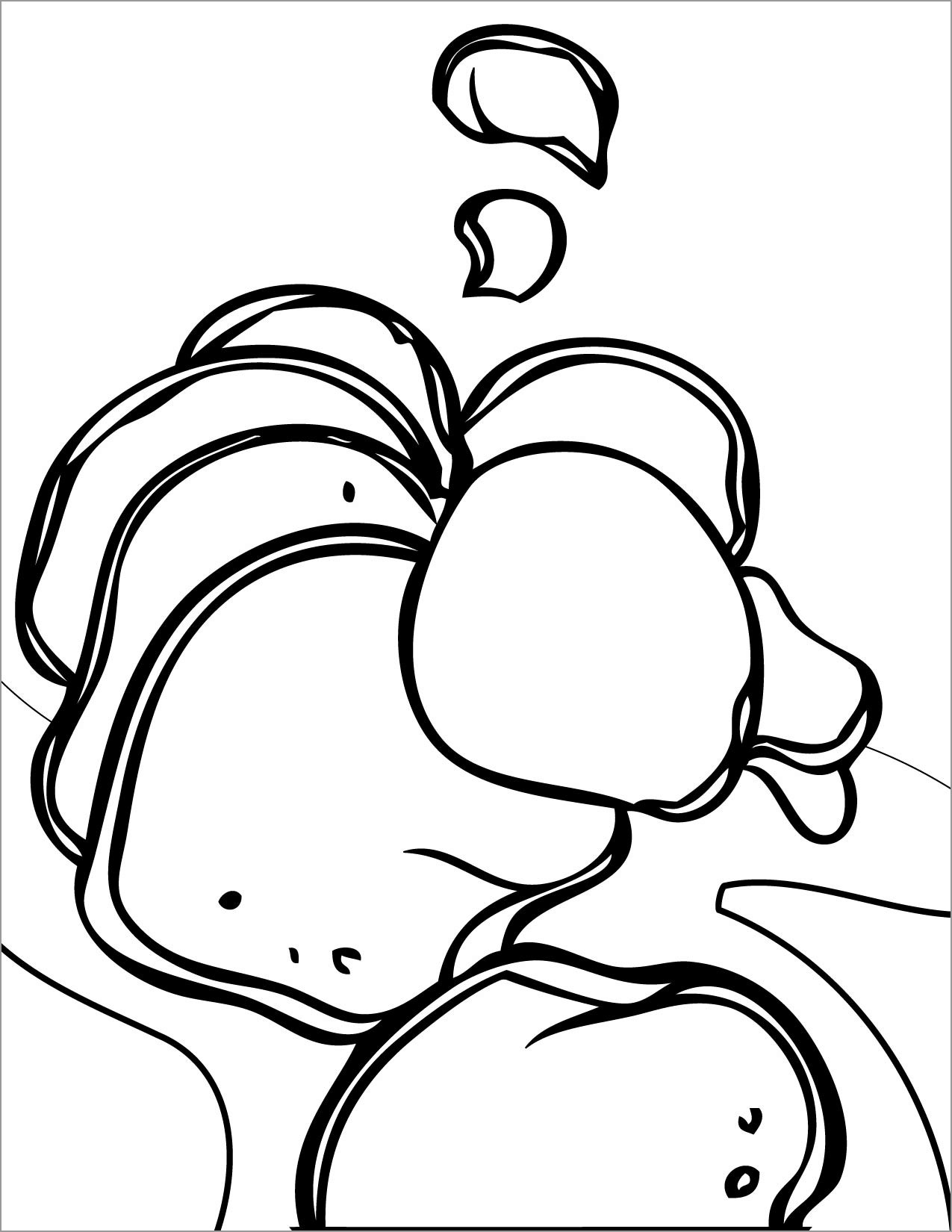 Sliced Potatoes Coloring Page for Kids