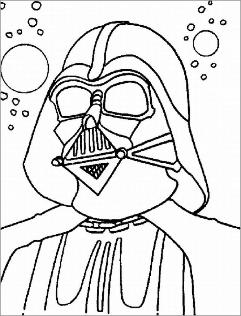 Star Wars Coloring Pages Darth Vader   ColoringBay