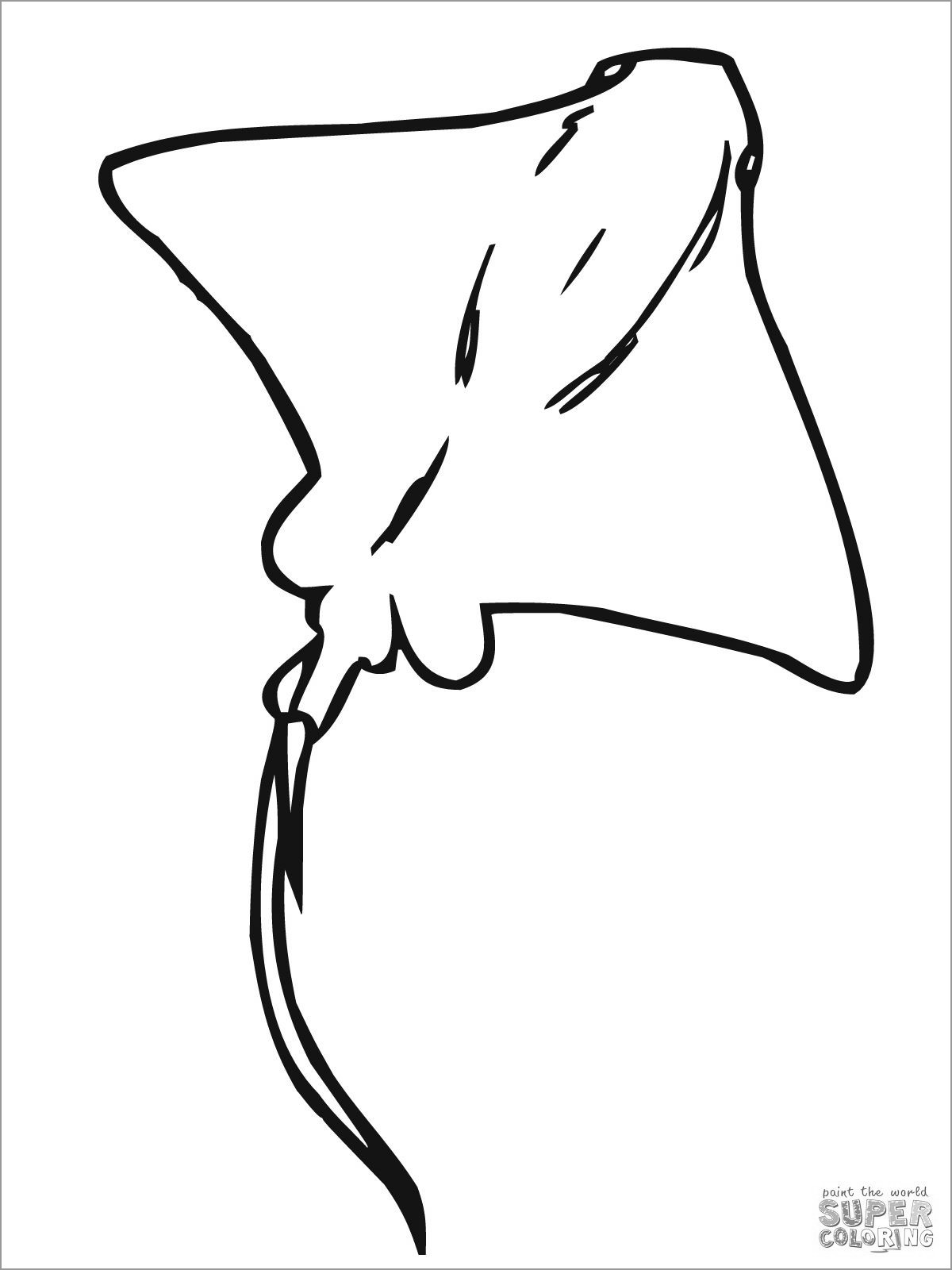 Stingray Coloring Pages 