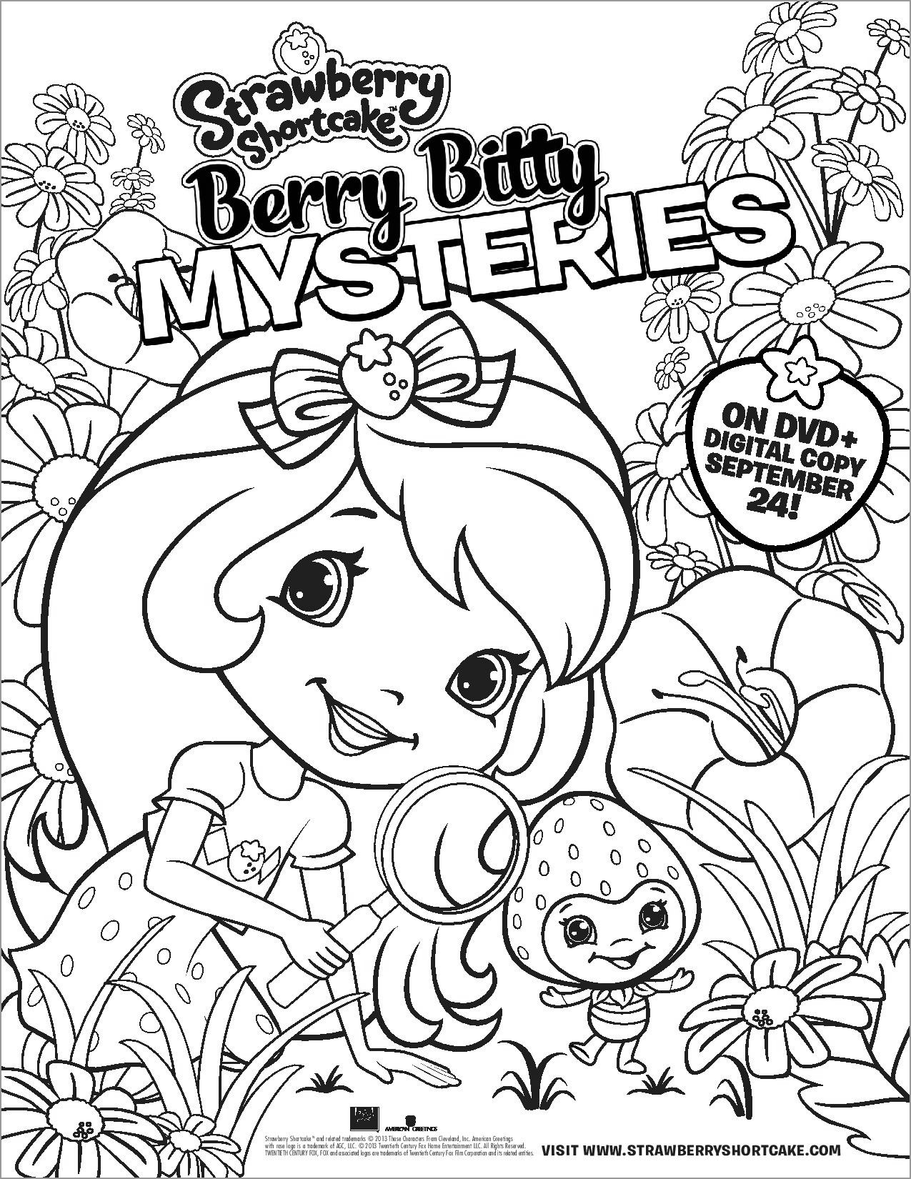 Strawberry Shortcake Coloring Pages for Adults
