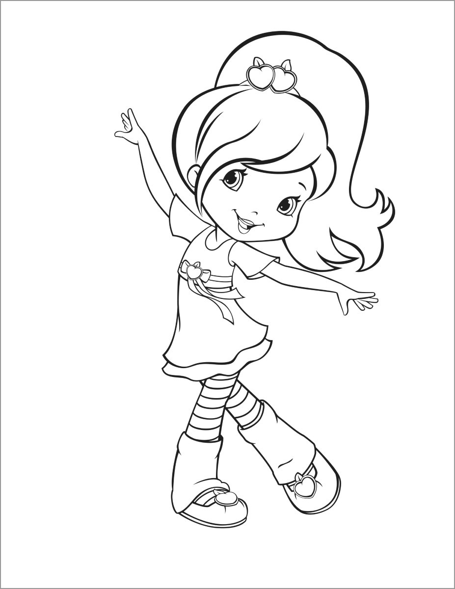 Strawberry Shortcake Coloring Pages for Kids   ColoringBay