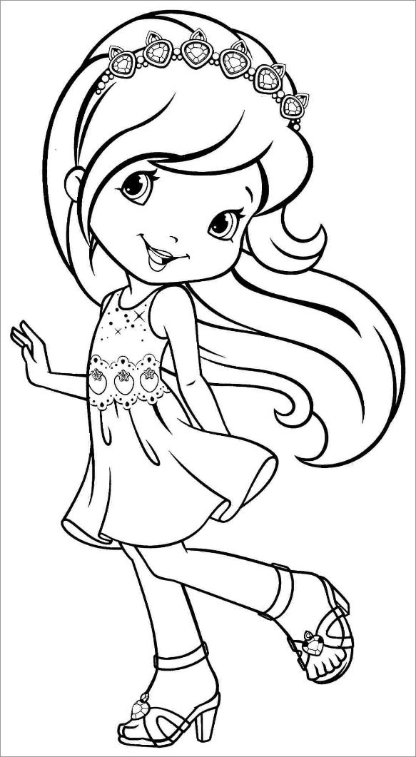 Strawberry Shortcake Doll Coloring Pages