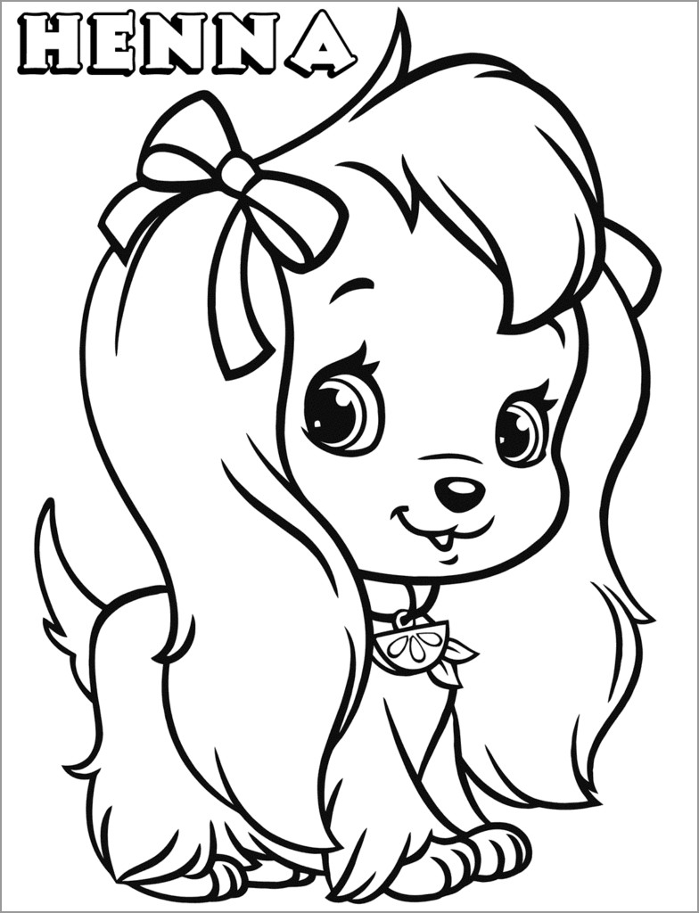 Strawberry Shortcake Henna Coloring Page