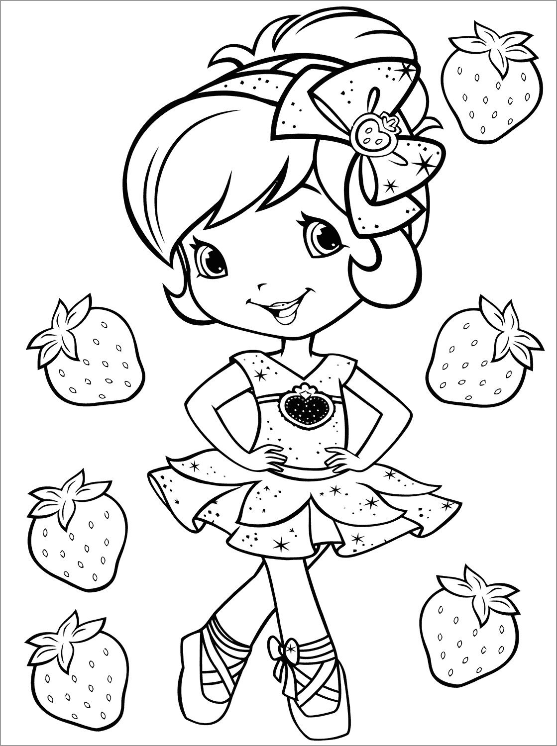 Strawberry Shortcake Strawberry Coloring Pages