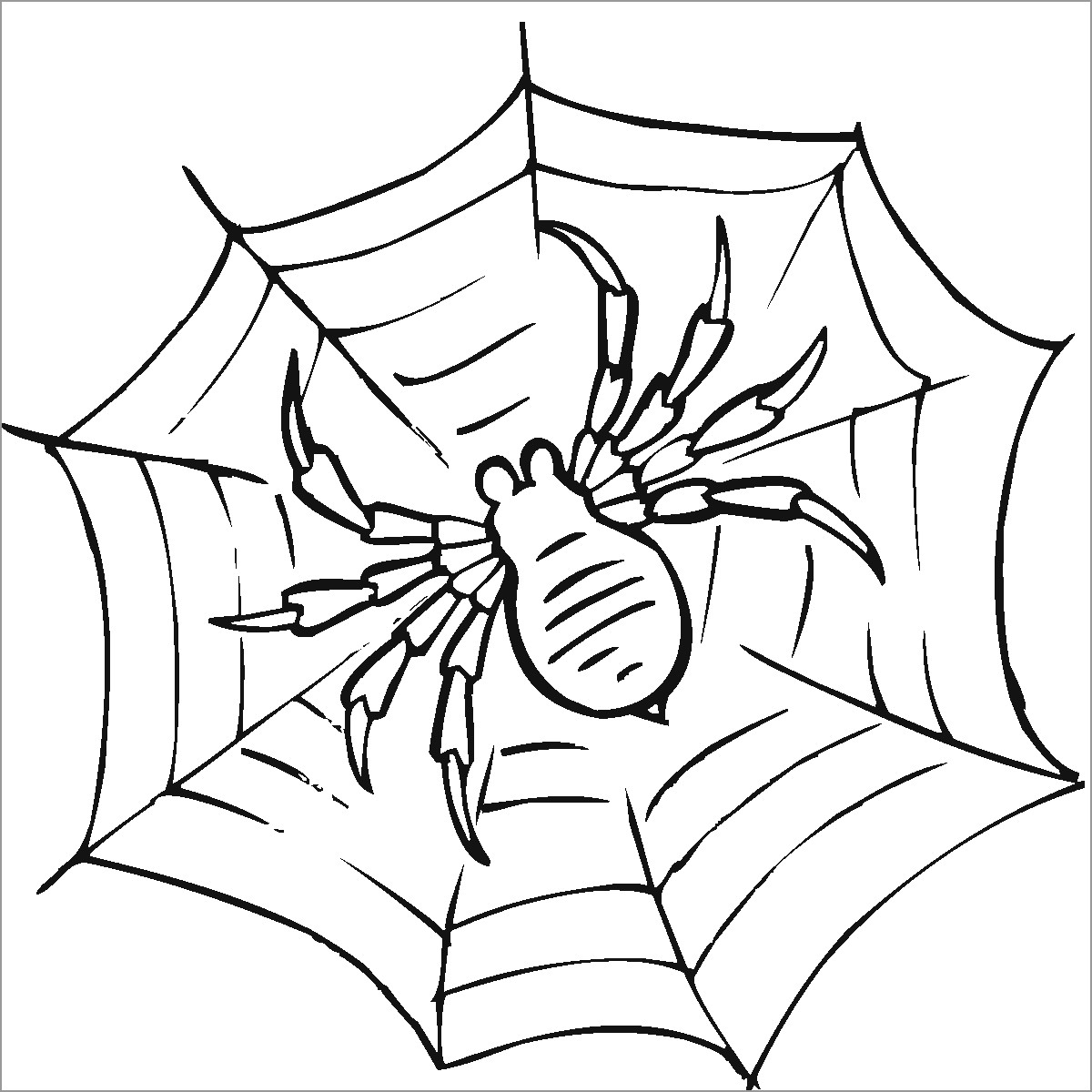 Tarantula Coloring Page for Kids