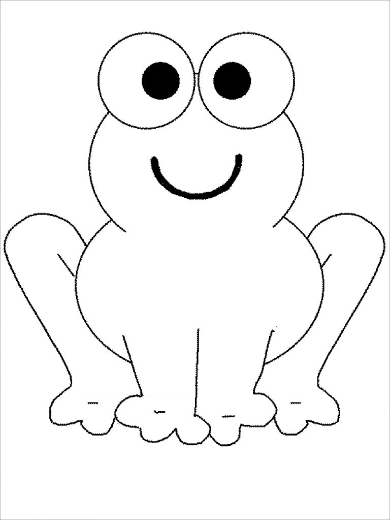 Toad Coloring Page for Preschool - ColoringBay