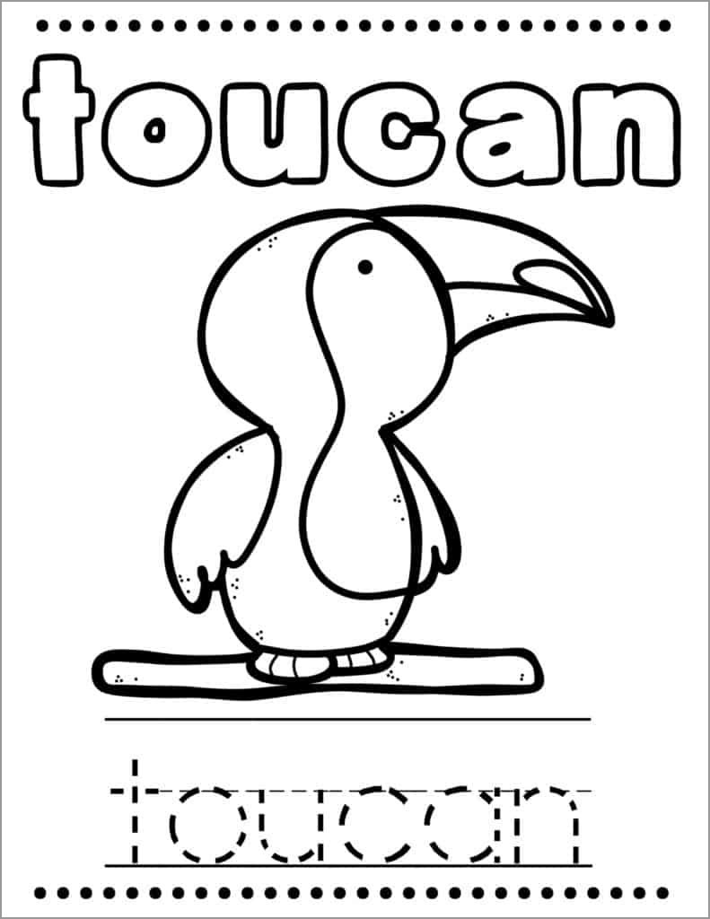 Toucan Coloring Sheet