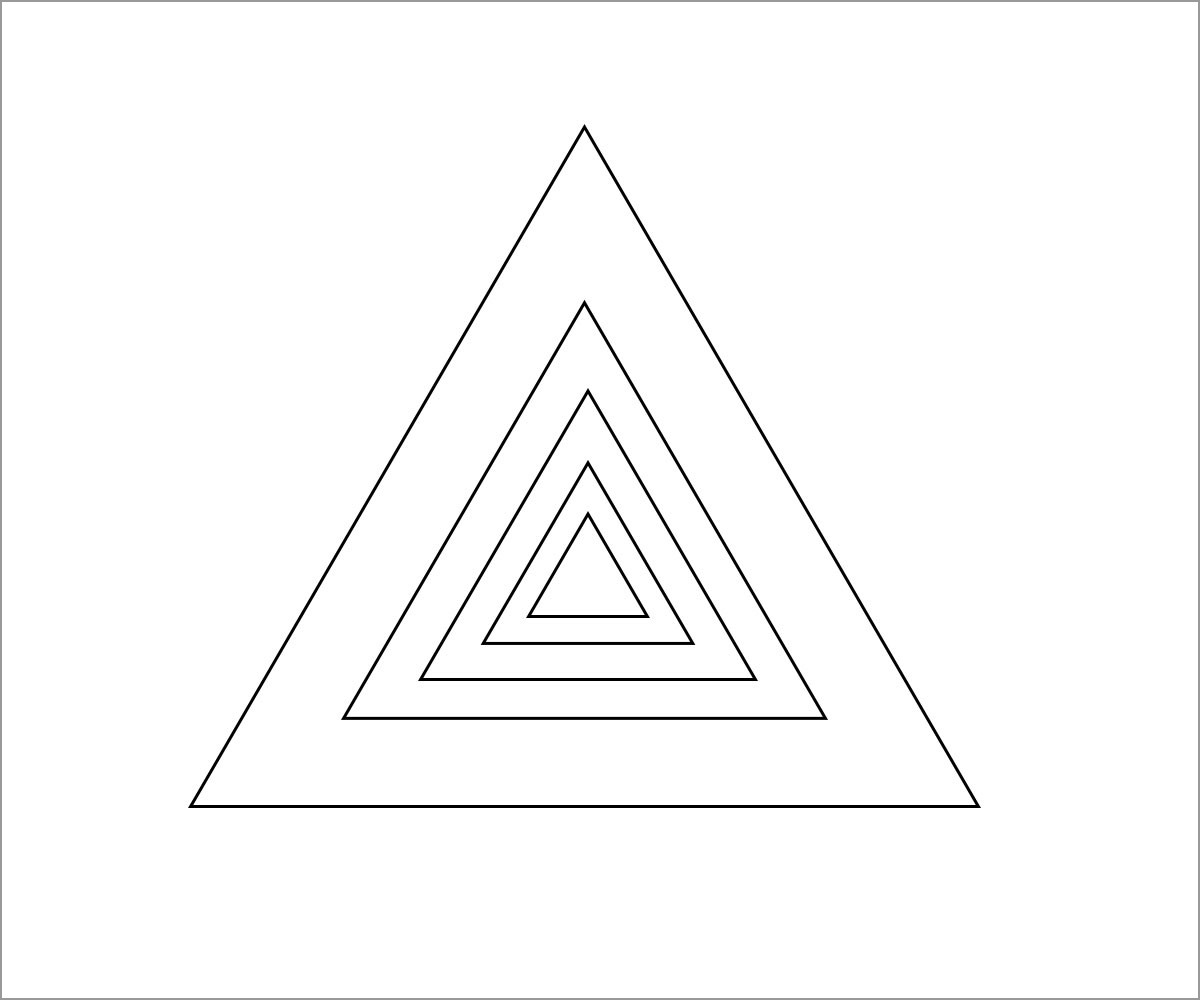 Triangle In Triangle Coloring Pages