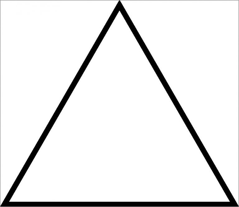 Triangle Shape Coloring Page